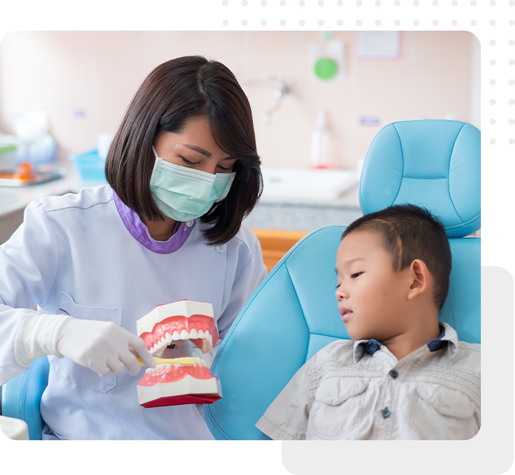 dentist and child