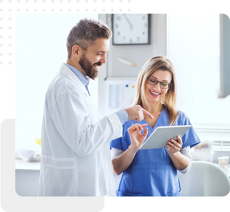 dentist happy checking